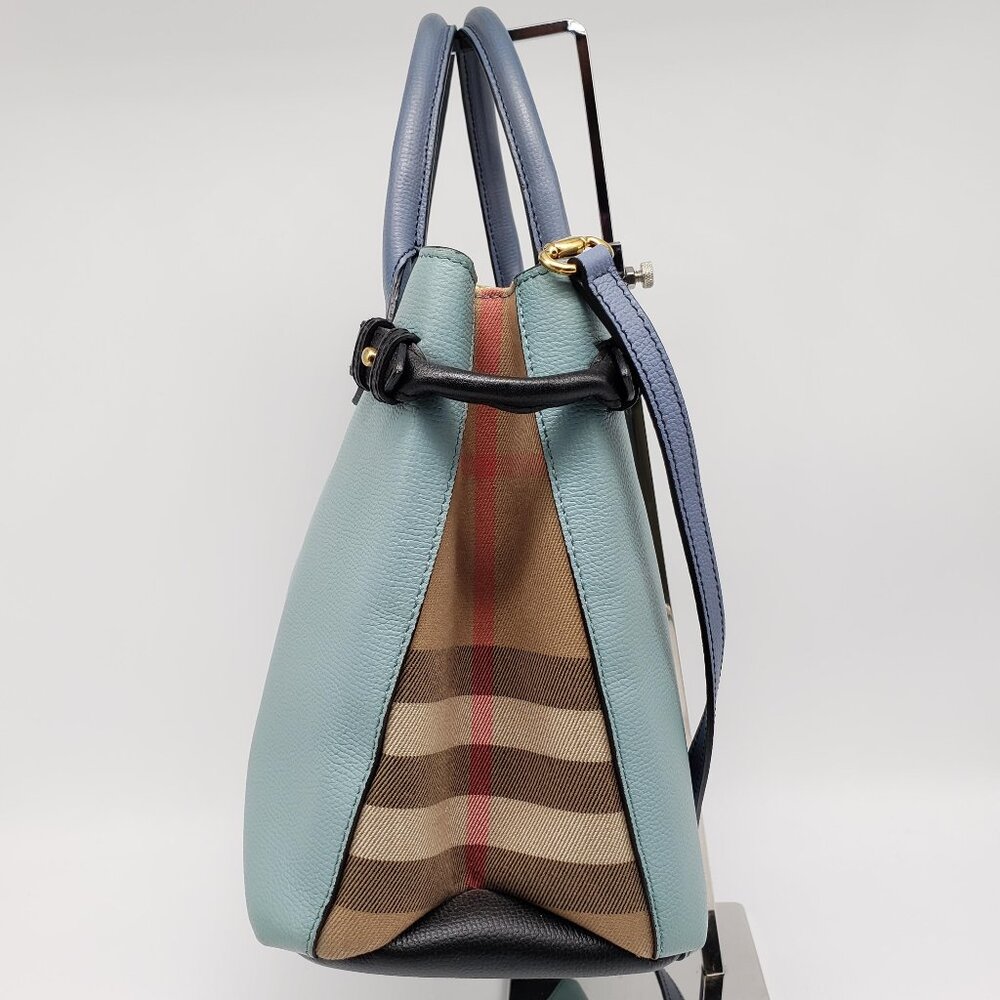 Authentic Burberry Banner Leather Satchel Bag 250-022026 - Picture 5 of 16